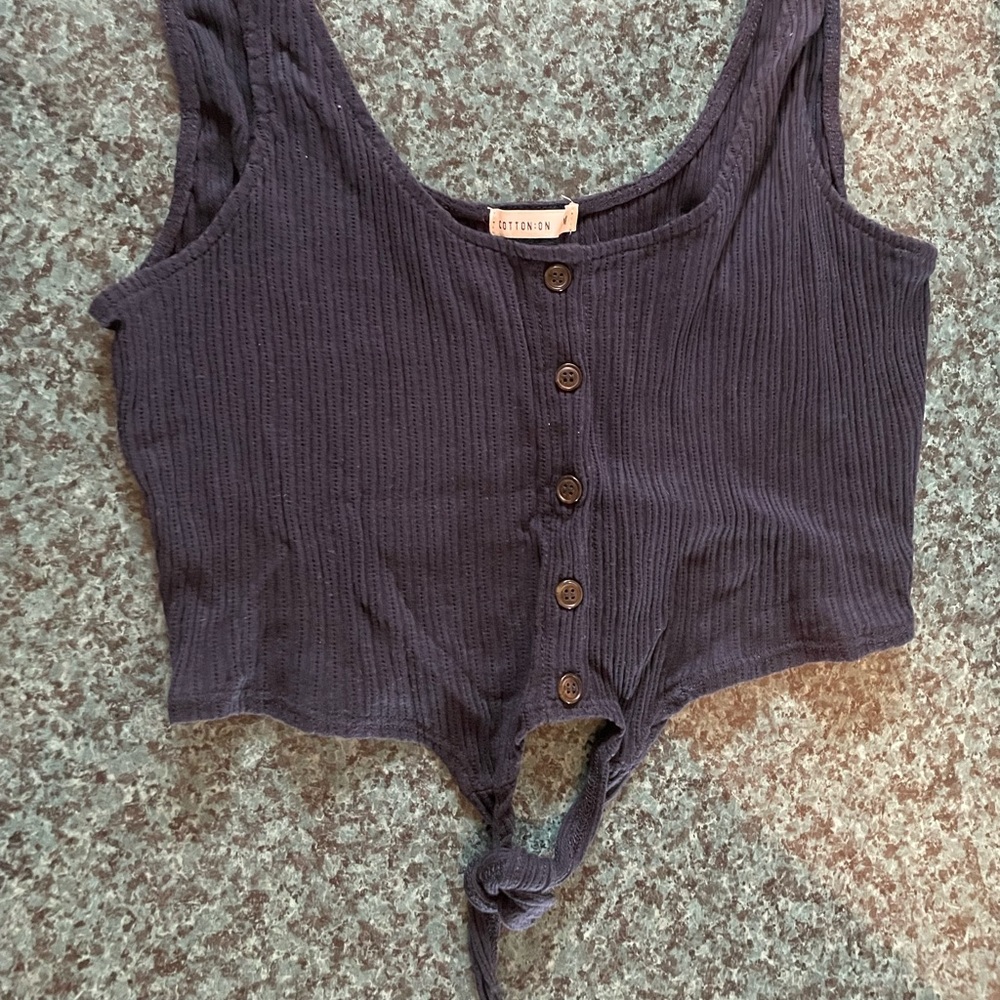 Black crop top
